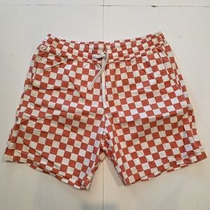 Vans Red and White Checkered Shorts